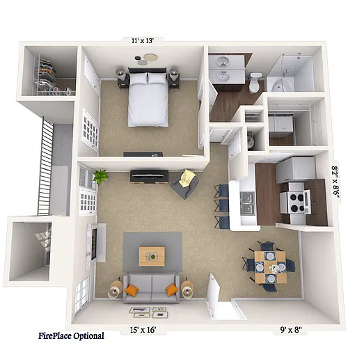 Floor plan Bellevue Manor