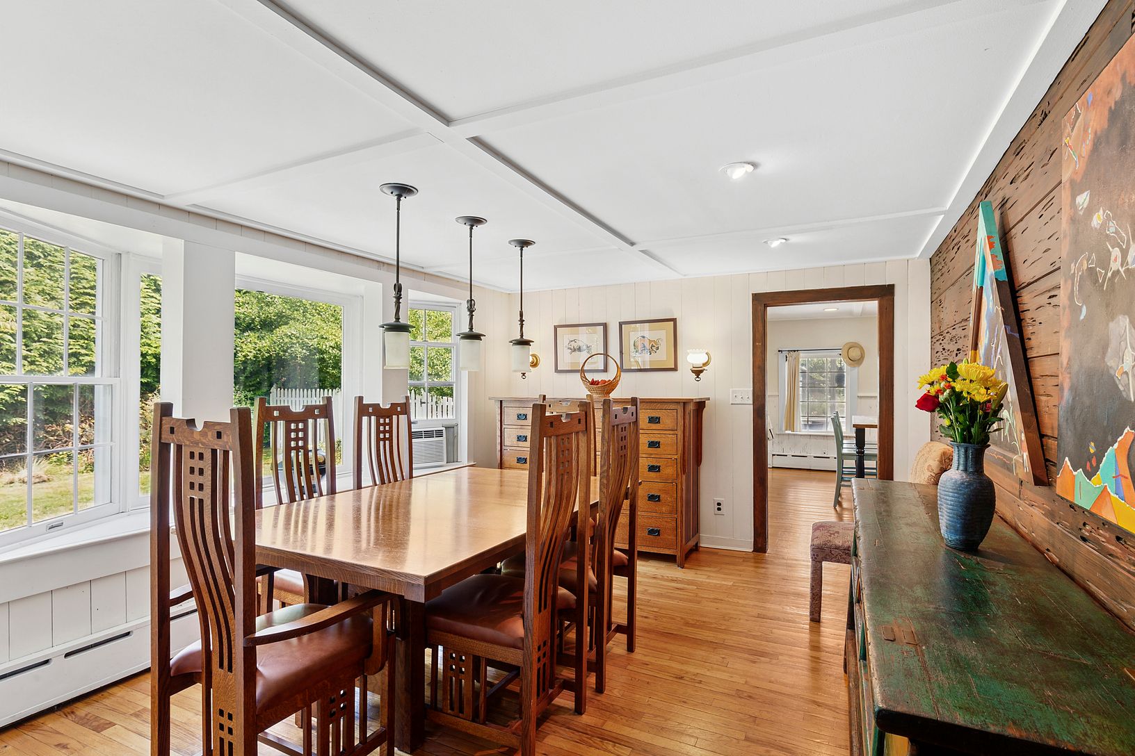 Light filled dining room