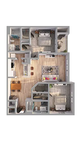 Floor plan B1-L2