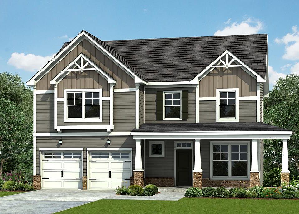 Topsail - Elevation B - 2 Garage Door Option Optional Wrap Porch