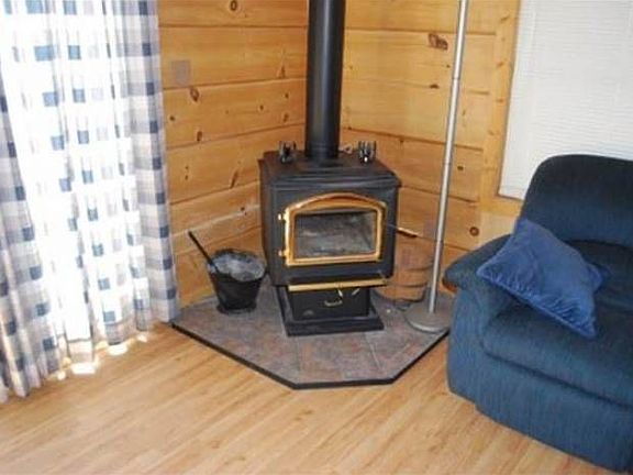 Wood fueled fireplace