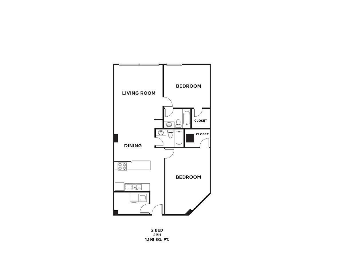 Floor plan 2BH
