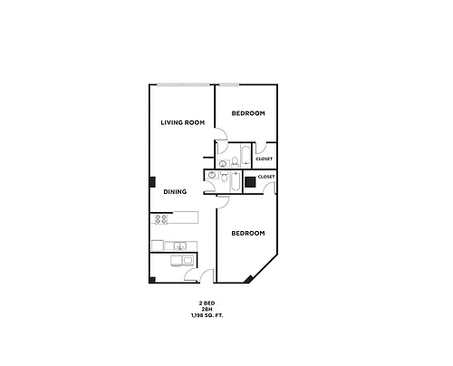 Floor plan 2BH