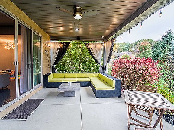 Spacious covered patio.