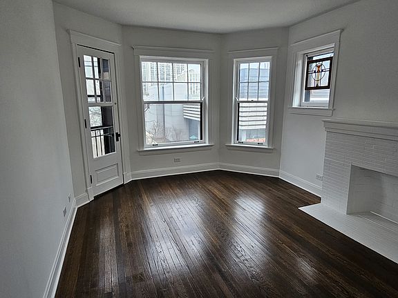 Living Room overlooking Monrtose Ave.