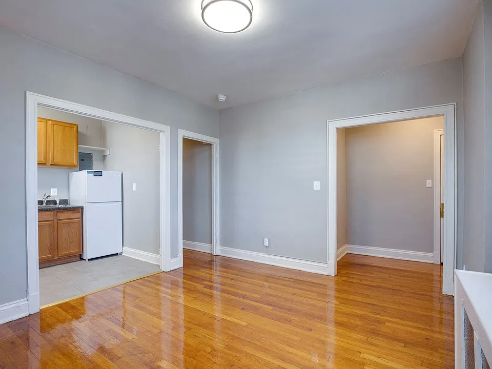 One-bedroom living and dining
