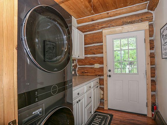 Main floor laundry and back door