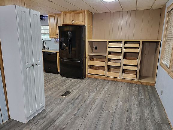 Pantry with slide out drawer