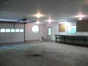 Inside garage