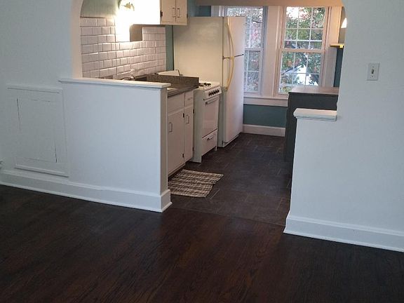 Living area looking into kitchen