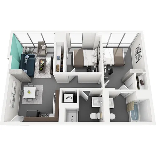 Floor plan Vue-2b1b-s
