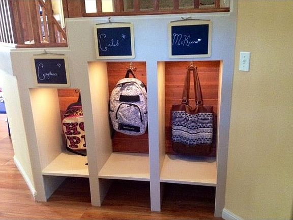 Custom built in cubbies