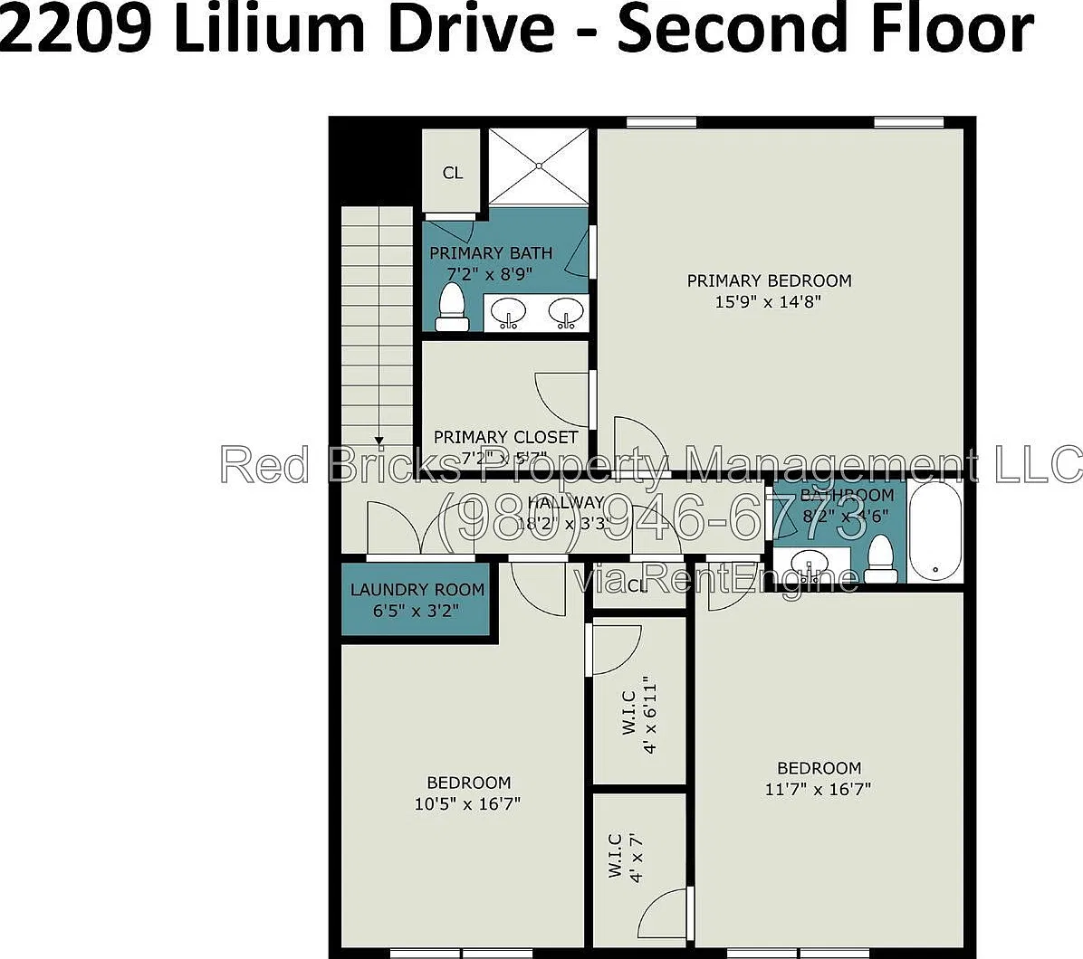 3 bed, 2.5 bath, 1780 sqft, $1,895 — Photo 4