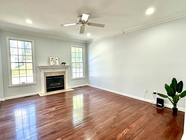 Family Room with Gas Fireplace with added Comfort