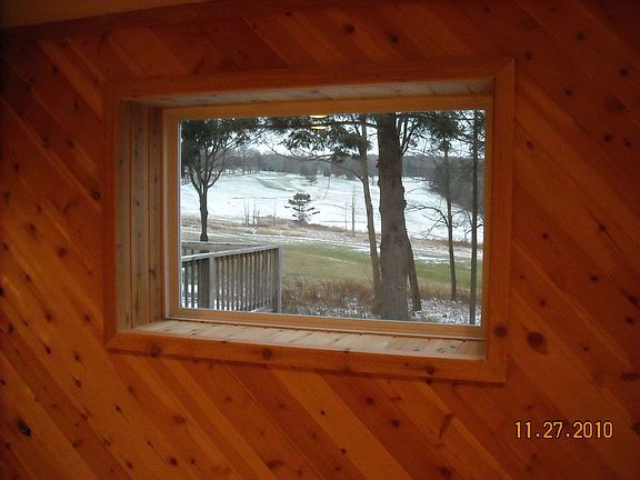 Living Room window overlooking golf course