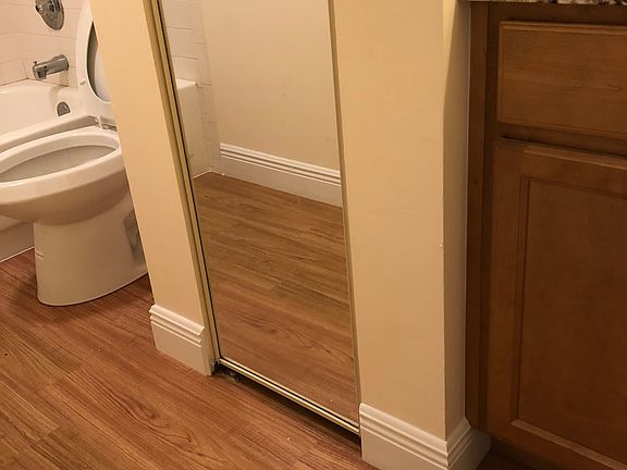 bath - new floor & cabinets
