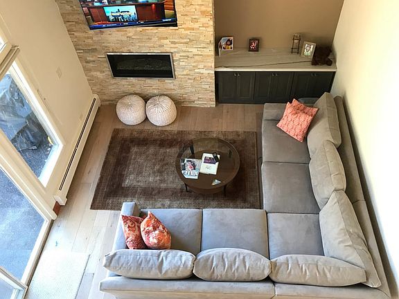 Lofted ceiling makes for a comfortable living space