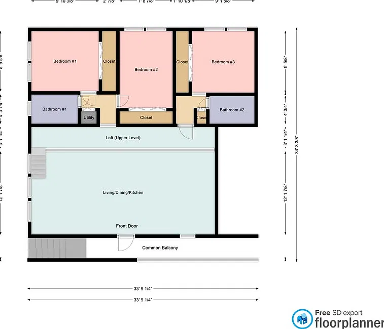 3 bed, 1150 sqft, $2,500 — Photo 2