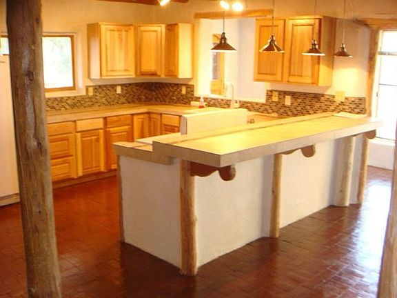 Kitchen. Has 3 Mexican stools for the island area