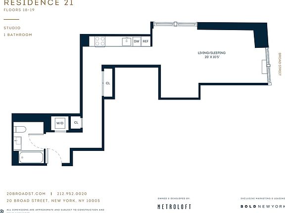 2nd image of 20 Broad St APT 1821
