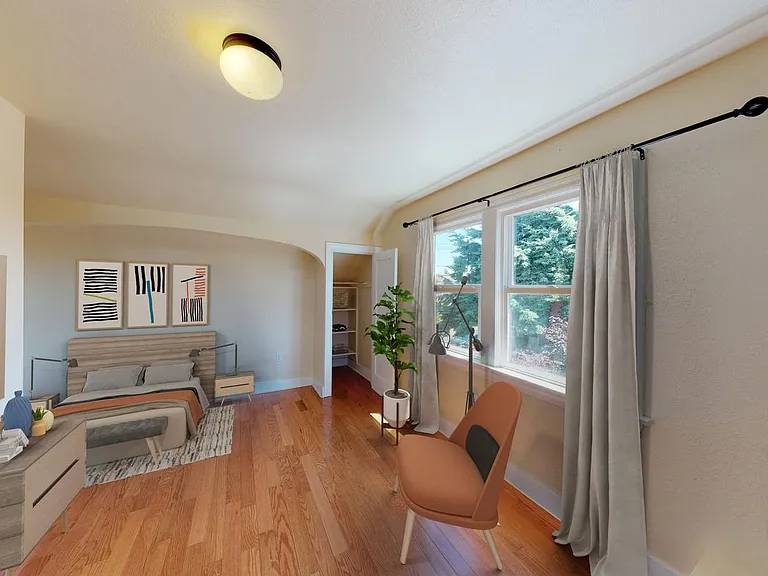 Bedroom 2. This image shows a virtually furnished space. Bedrooms come unfurnished.