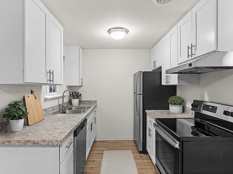 Step into a modern kitchen designed for culinary enthusiasts.