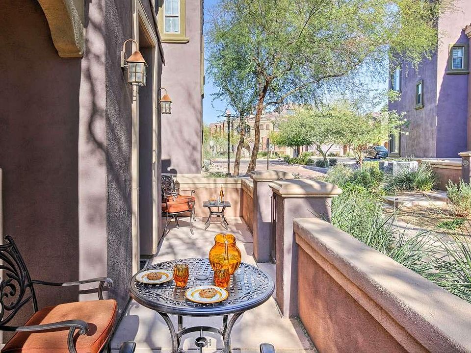 East facing ground level patio overlooking gardens.