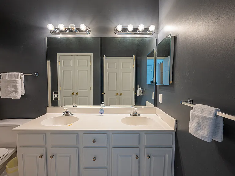 Master bathroom with double sinks