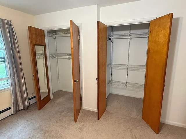 two big closets in master bedroom