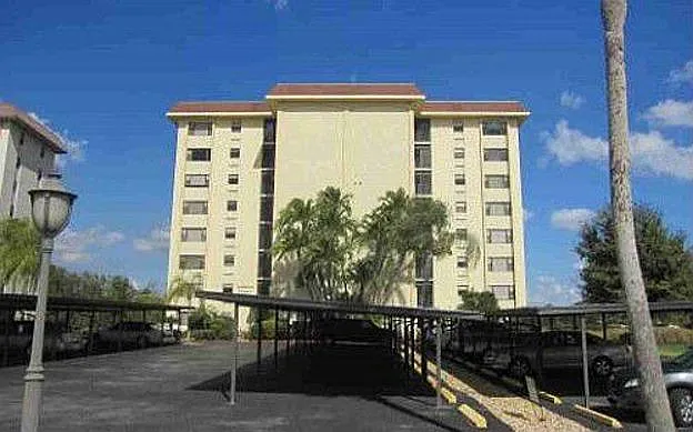 Street view with assigned covered parking. (602 is near the door)