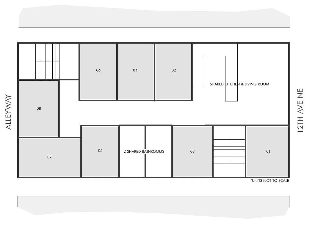 Floor plan Dorm Style Room