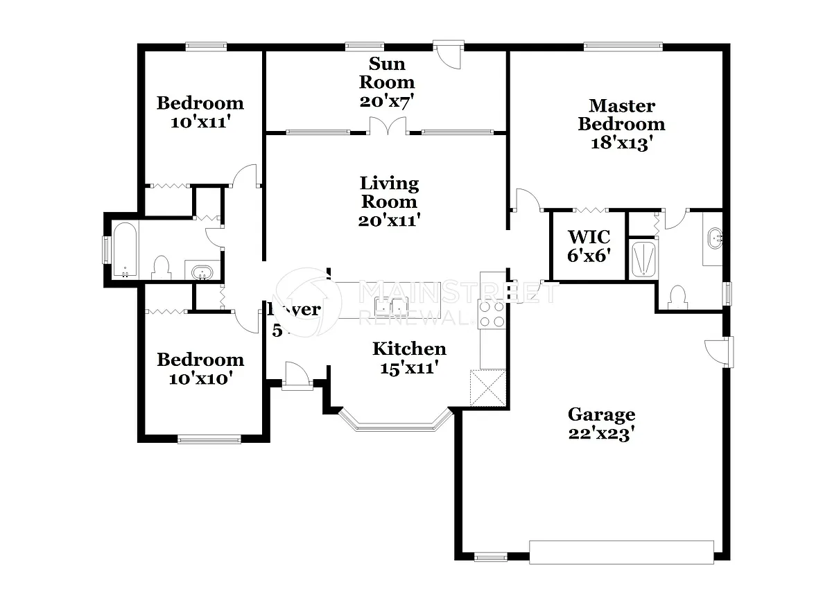 Floor Plan - 1390 E Euclid Ave