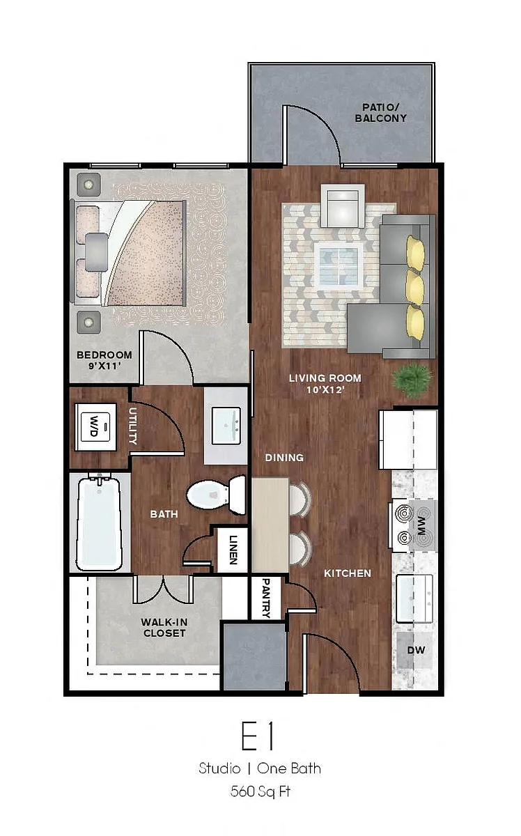 Floor plan E1