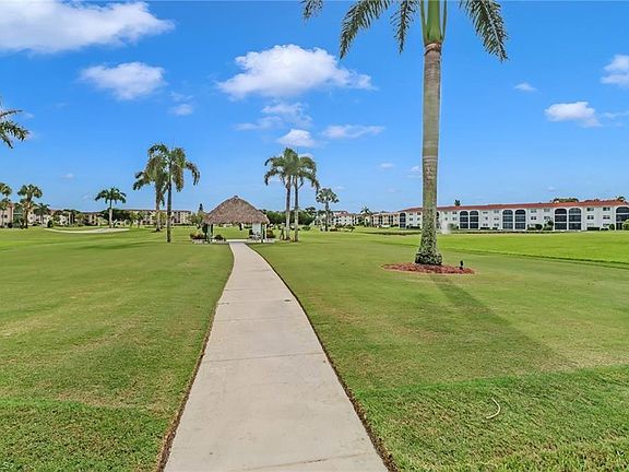 Tiki hut on golf course