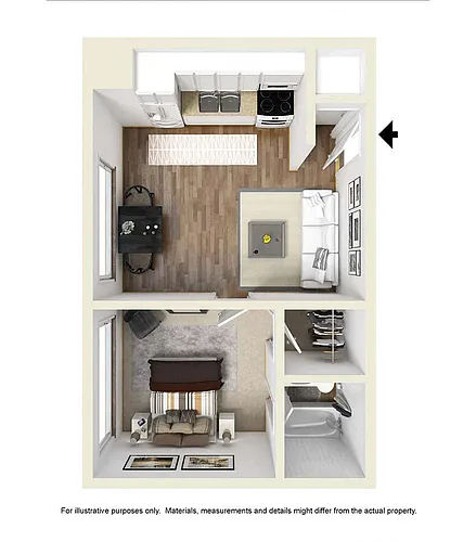 Floor plan The Graduate
