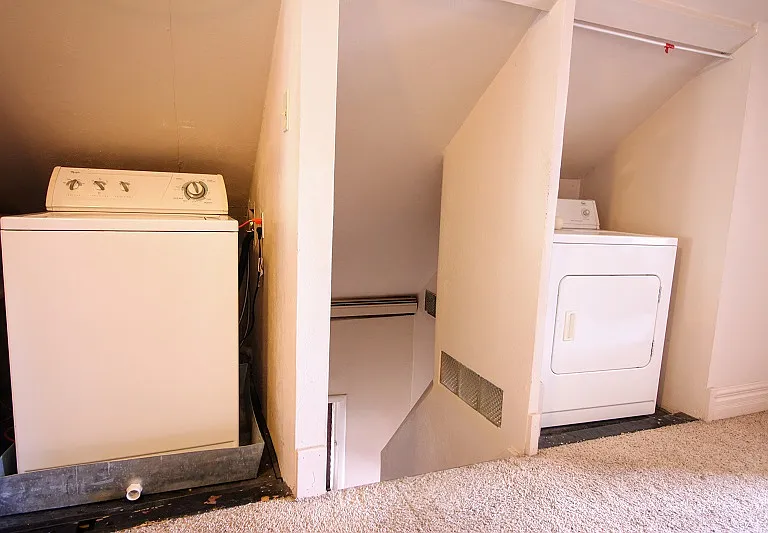 Washer and dryer are included.