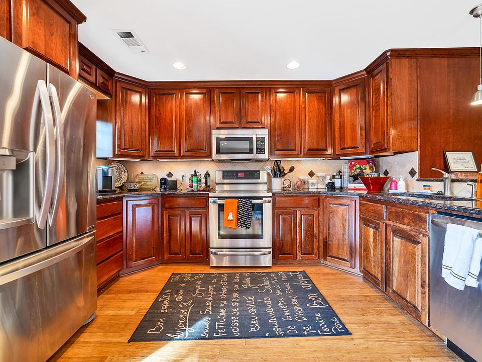 Very large updated kitchen with lots of cabinet space and lazy susans in every corner.