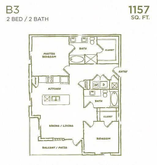 Floor plan B3