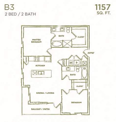 Floor plan B3