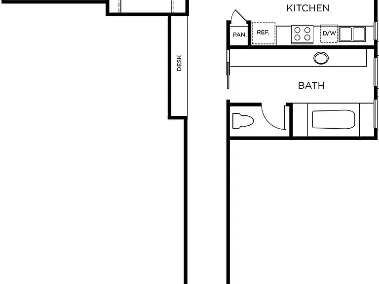 The Rice - A12 - 1x1 - 1 Beds - 1 Baths - 1228 Sq. ft.