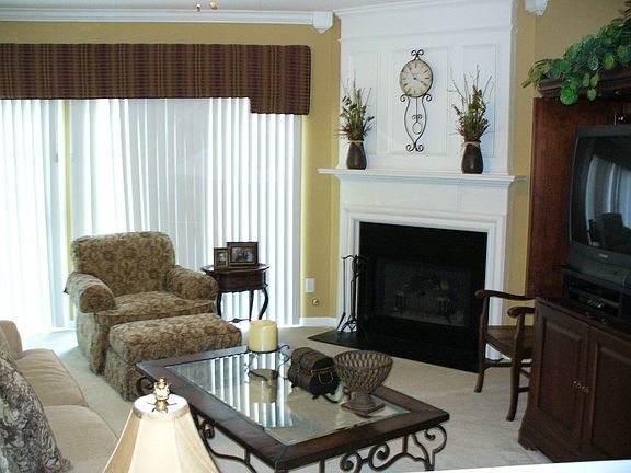 Great room with corner fireplace