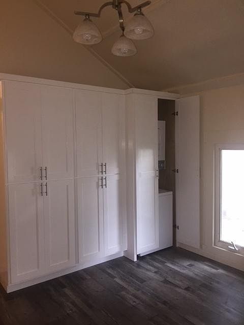 Built in closet with washer dryer