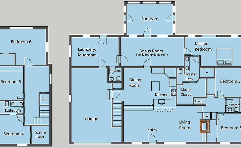 First & Second Story Layout