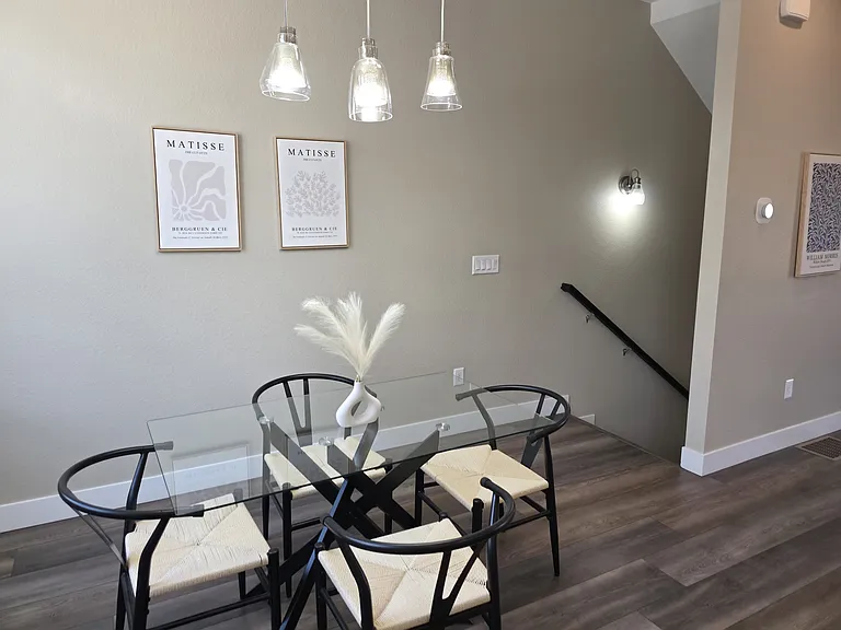 Dining nook with tons of natural light