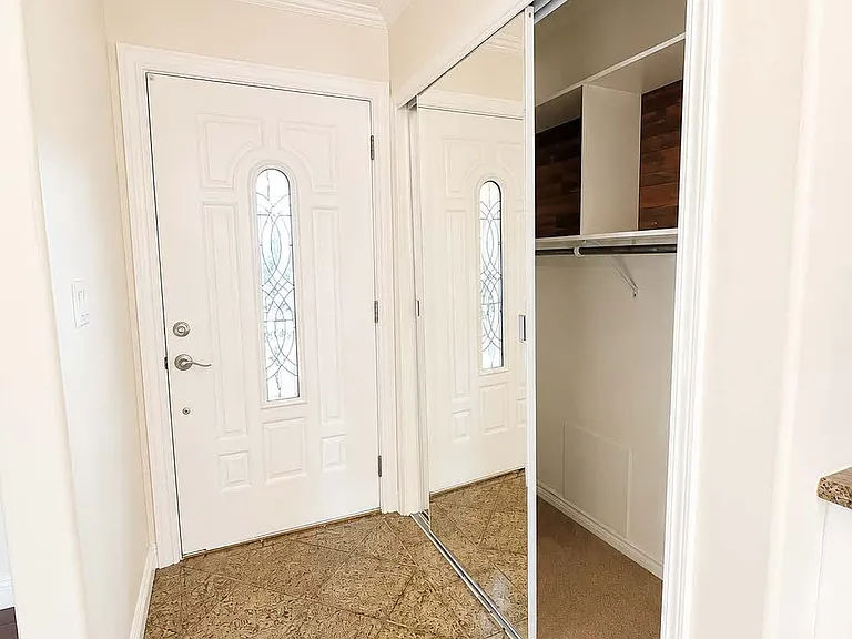 Front door (interior view)