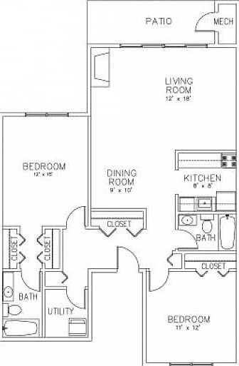 layout 1100 sq feet