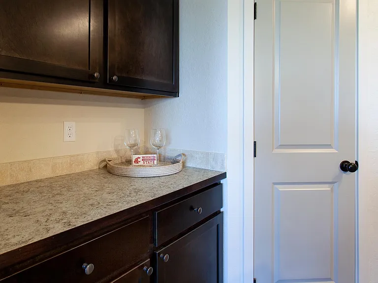 Side bar and large pantry in all top floor two bedrooms
