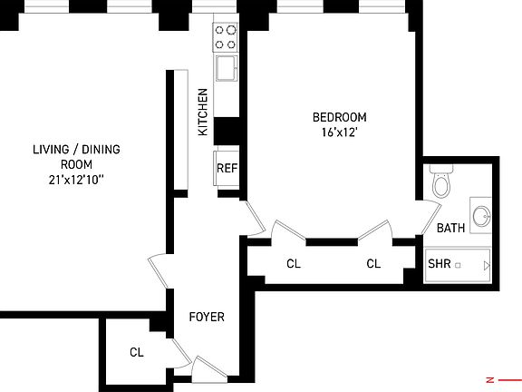 2nd image of 300 W 23rd St APT 13G