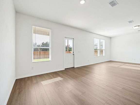 Gathering room with access to backyard model representation