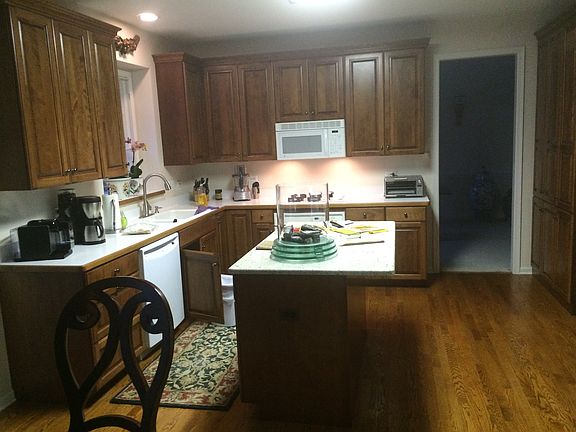 Kitchen with granite island